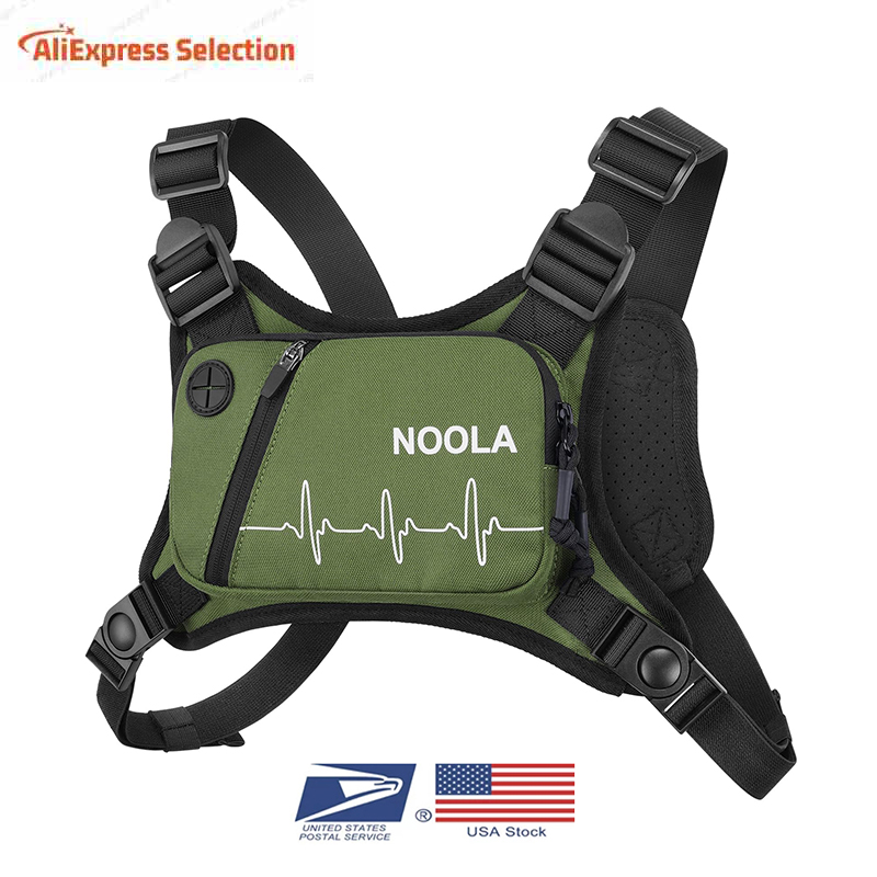 Running Gear Bag For Men - Chest Pack Running Vest Reflective Gear