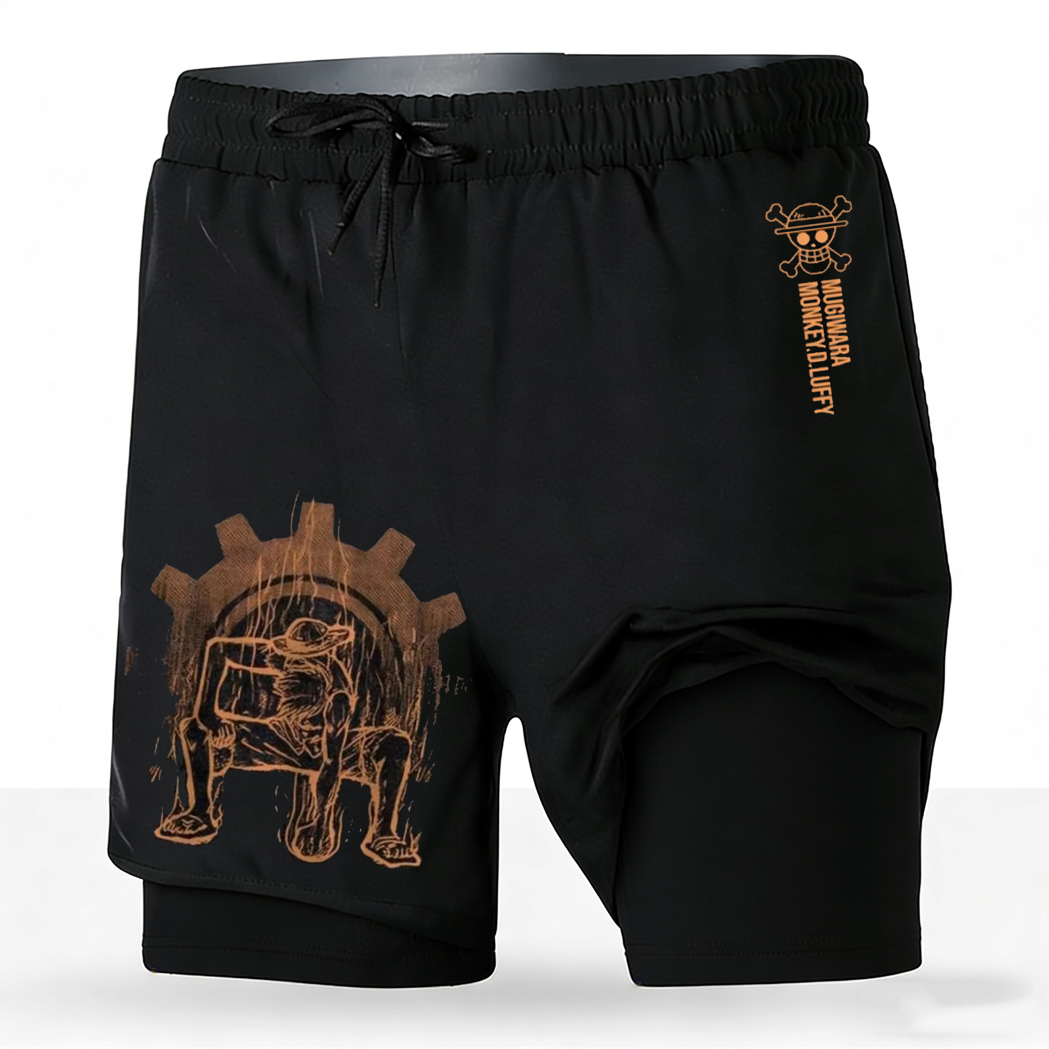 Men's One Piece Anime 2-in-1 R - مراجعة Running Gear In Japan وسعره
