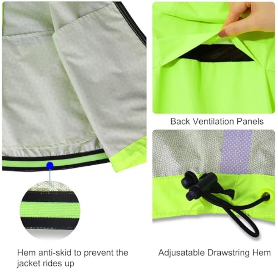 Men's Rain Jacket Waterproof W - مراجعة Running Gear In Rain وسعره