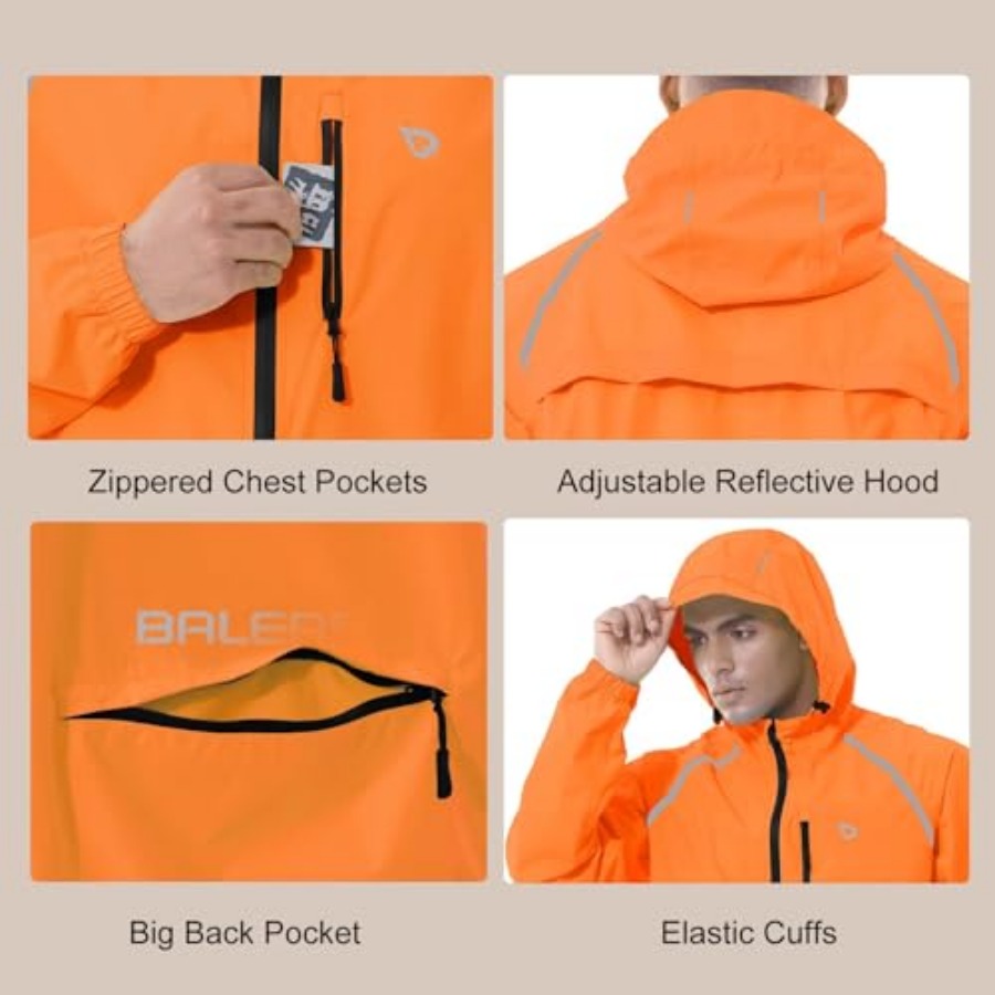 Men's Rain Jacket Waterproof W - مراجعة Running Gear In Rain وسعره