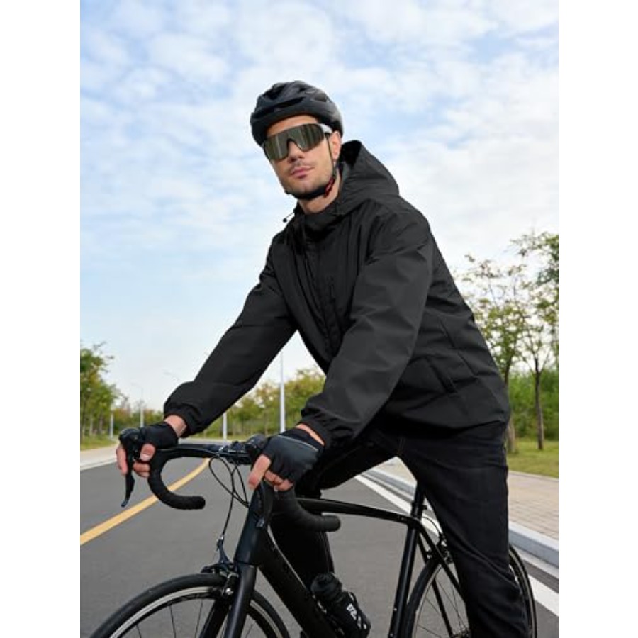 UIQUR Men's Cycling Jacket Rai - مراجعة Running Gear In Rain وسعره