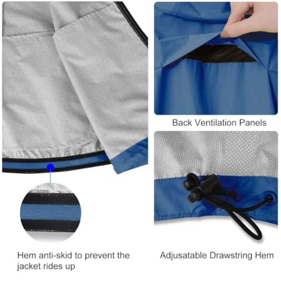 Men's Rain Jacket Waterproof W - مراجعة Running Gear In Rain وسعره