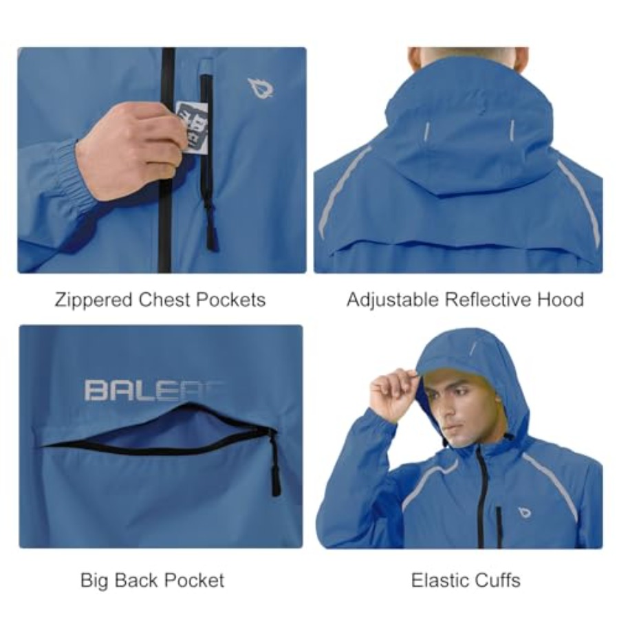 Men's Rain Jacket Waterproof W - مراجعة Running Gear In Rain وسعره