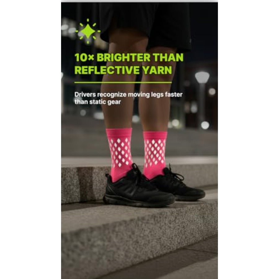 Reflective Socks for cycling a - مراجعة Running Gear For Night وسعره