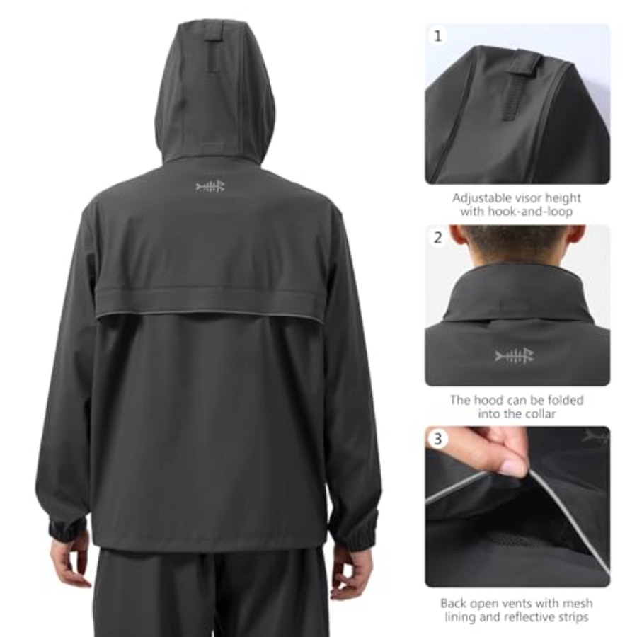 Men's Rain Suit Waterproof Bre - مراجعة Running Gear In Rain وسعره