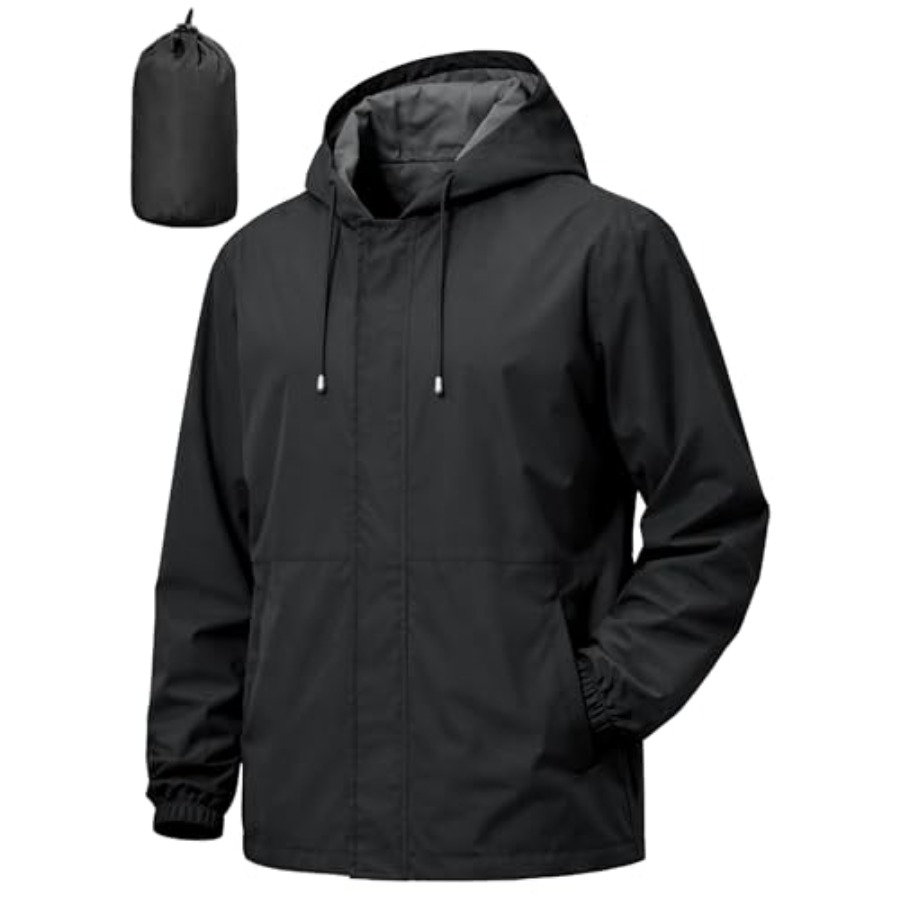 UIQUR Men's Rain Jacket Waterp - مراجعة Running Gear In Rain وسعره