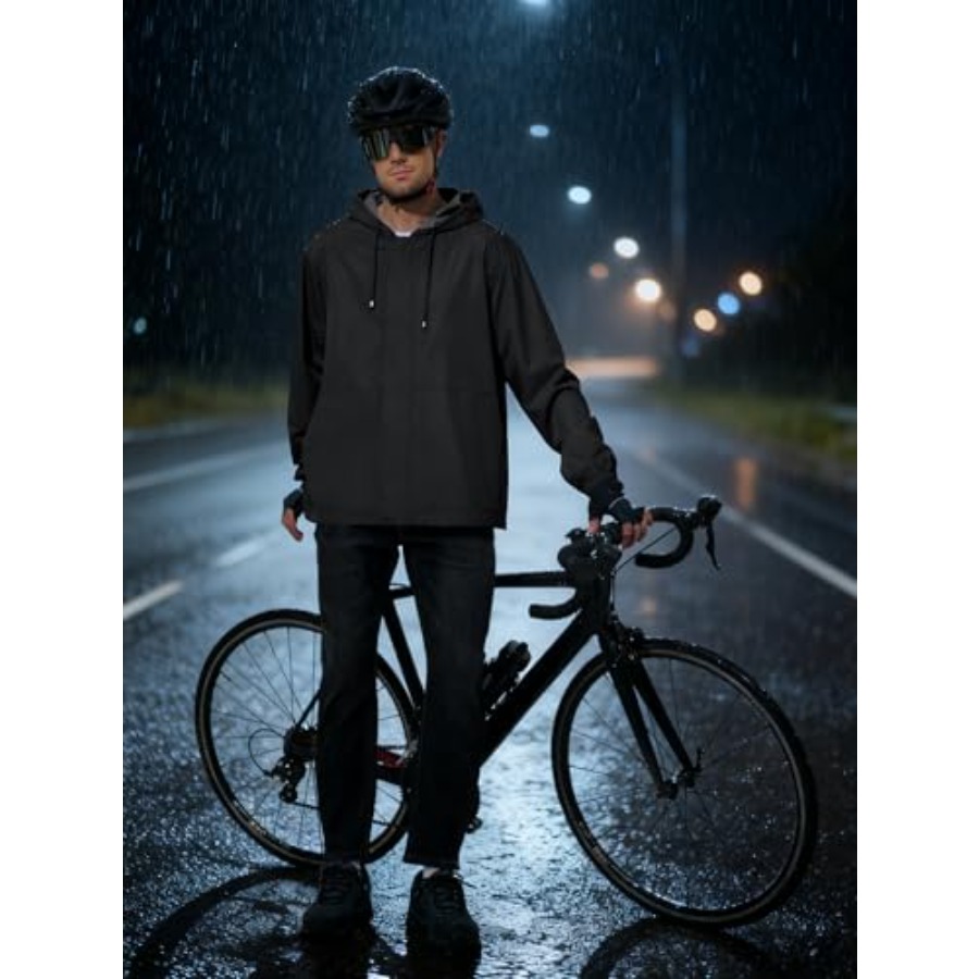 UIQUR Men's Rain Jacket Waterp - مراجعة Running Gear In Rain وسعره