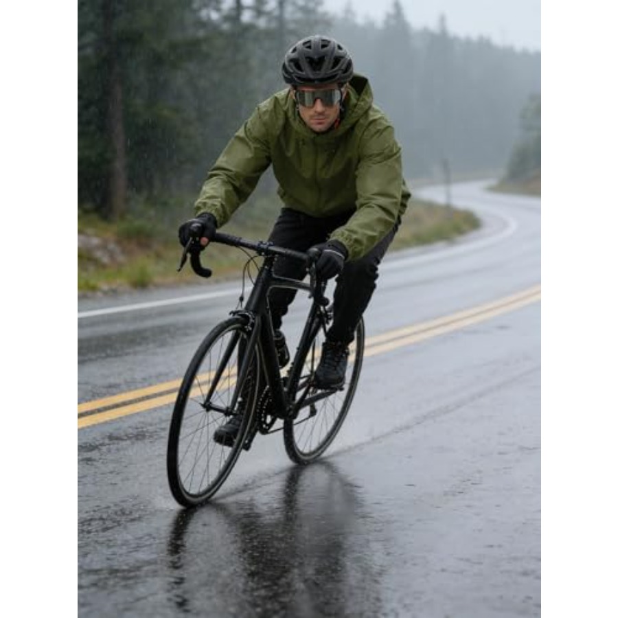 UIQUR Mens Rain Jacket Lightwe - مراجعة Running Gear In Rain وسعره