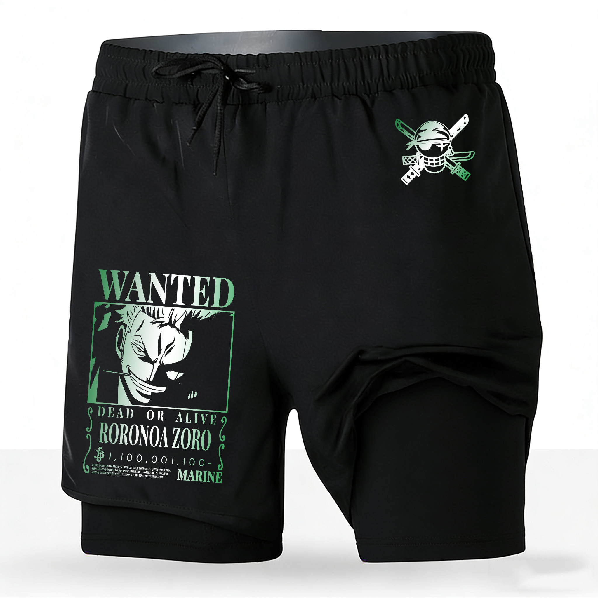 Men's One Piece Anime 2-in-1 R - مراجعة Running Gear In Japan وسعره