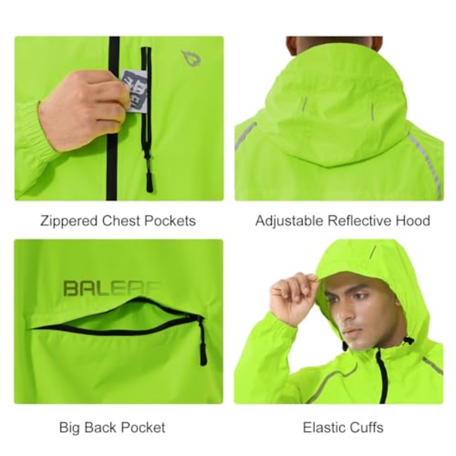 Men's Rain Jacket Waterproof W - مراجعة Running Gear In Rain وسعره