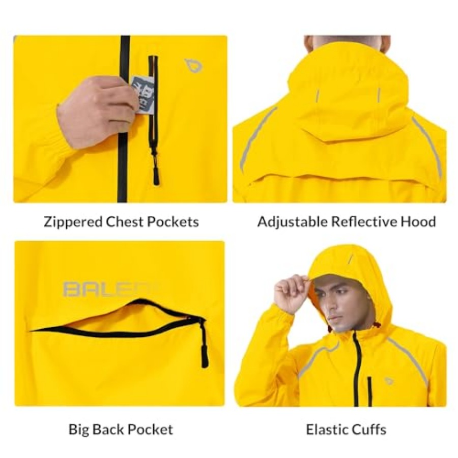 Men's Rain Jacket Waterproof W - مراجعة Running Gear In Rain وسعره