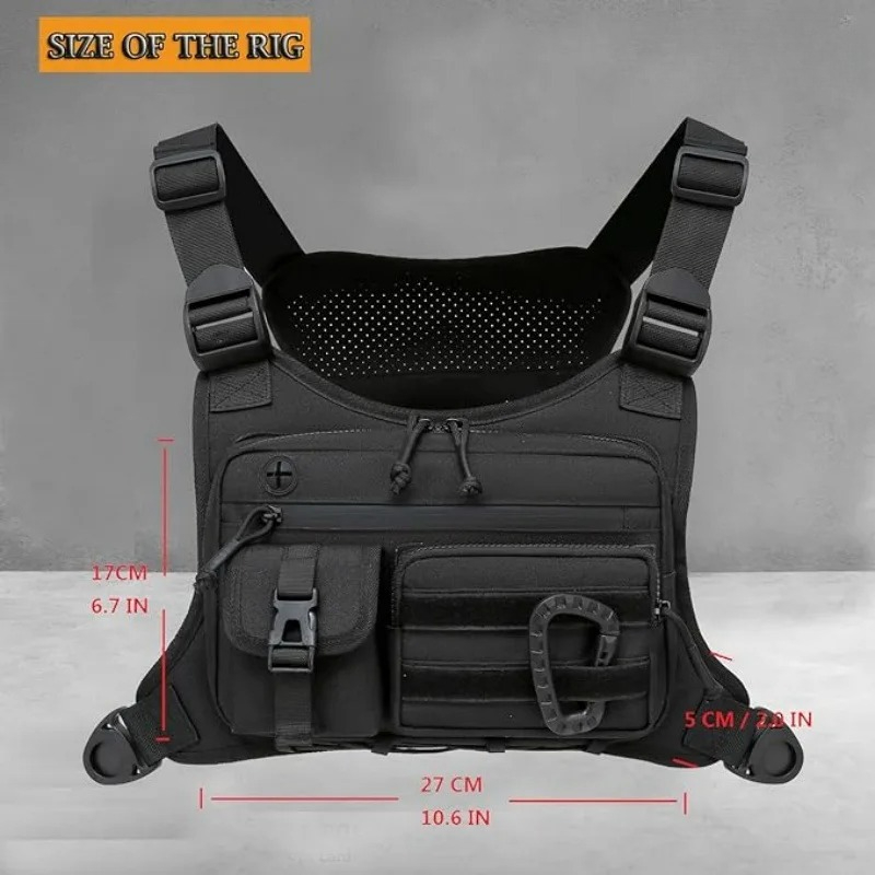 Men's Tactical Chest Vest Bag  - مراجعة Running Gear Bag For Men وسعره