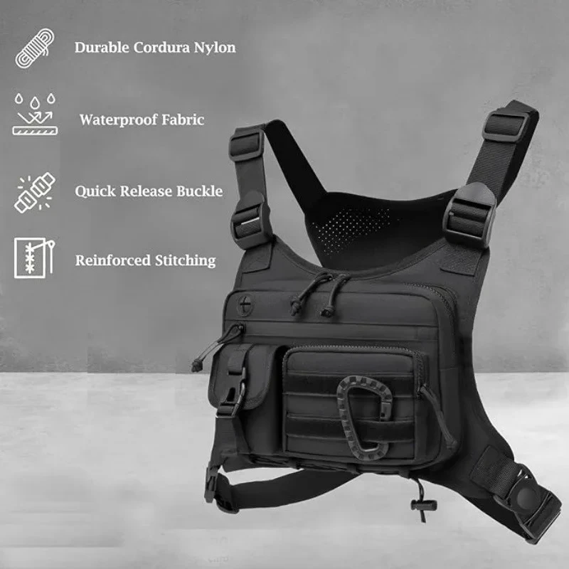 Men's Tactical Chest Vest Bag  - مراجعة Running Gear Bag For Men وسعره