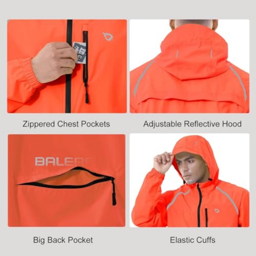 Men's Rain Jacket Waterproof W - مراجعة Running Gear In Rain وسعره