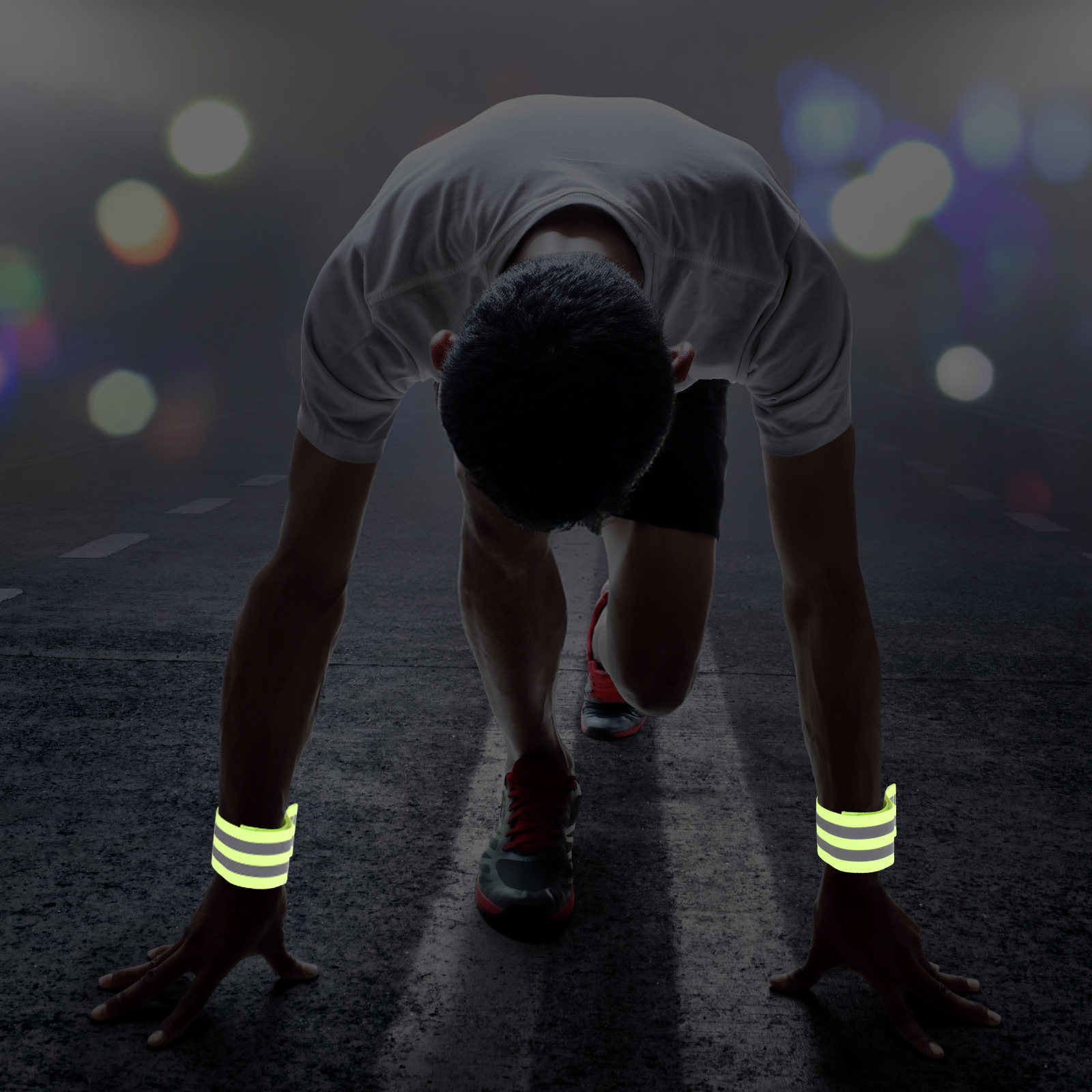 4Pairs Reflective Armband Wris - مراجعة Running Gear For Night وسعره