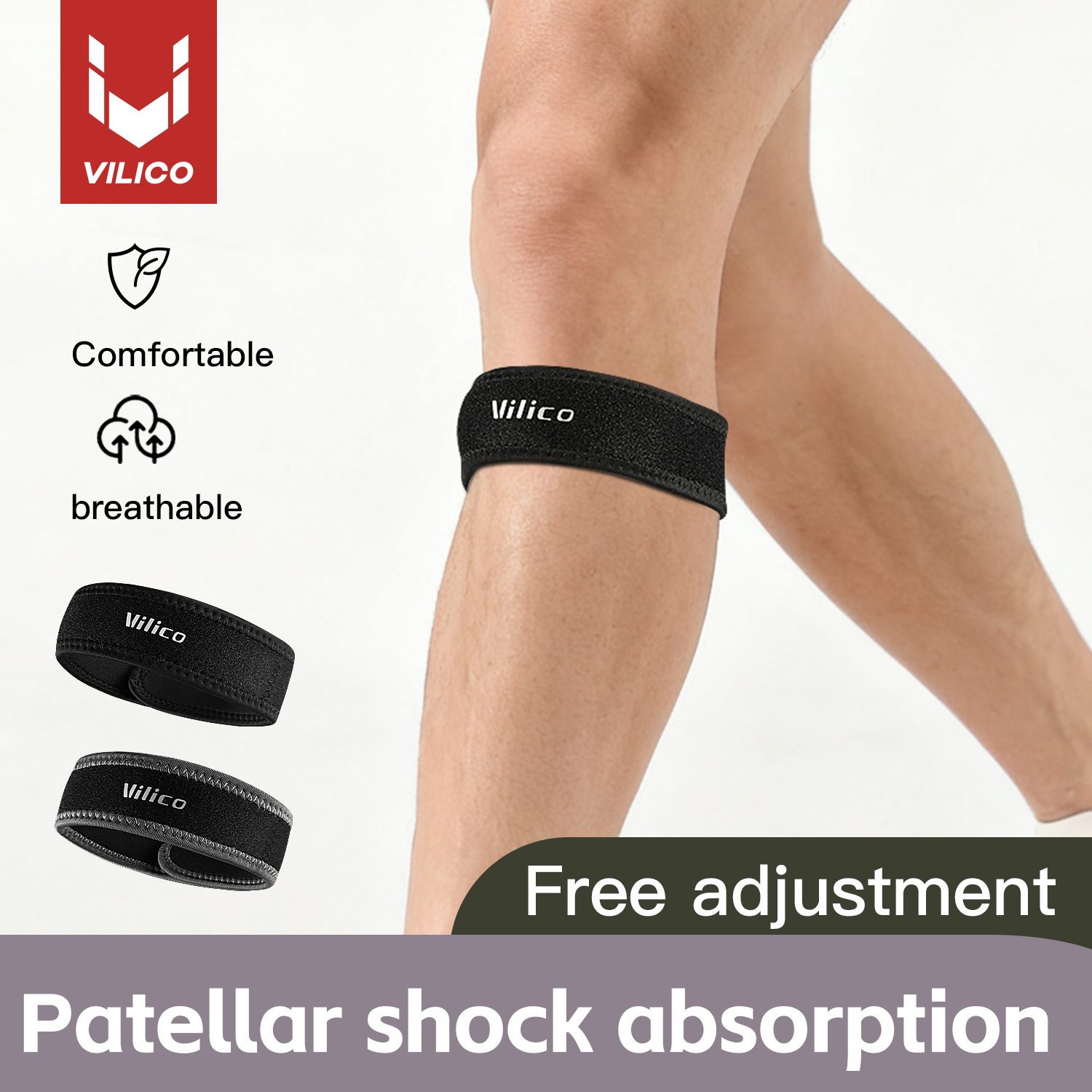 1PC Patella Kneecap Band Silic - مراجعة Running Gear Cool وسعره
