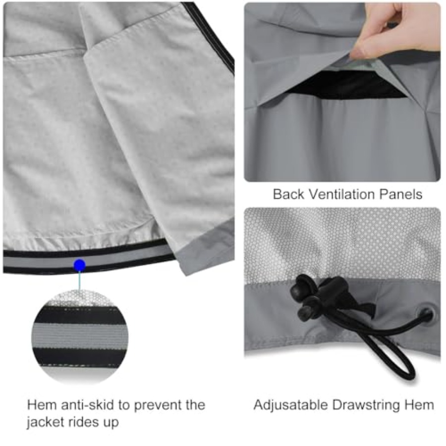 Men's Rain Jacket Waterproof W - مراجعة Running Gear In Rain وسعره